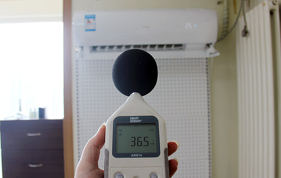 低风速下实测噪音为36.5dB